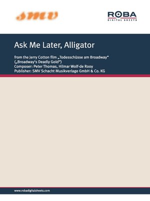 cover image of Ask Me Later, Alligator